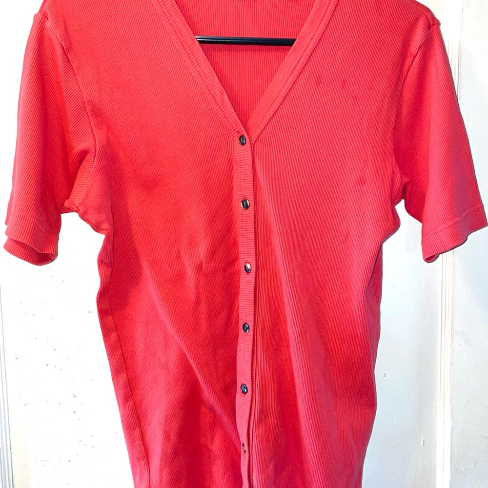 GAP Coral Casual Button Down Shirt